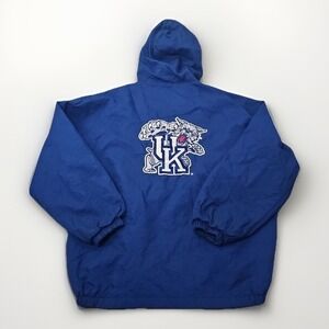 Vintage Starter Jacket UK Kentucky Wildcats Puffer Parka Mens Large OG LOGO Mint